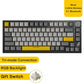 Ajazz AK820/AK820Pro Gaming Mechanical Keyboard Bluetooth 5.1/Wireless/C-Wired Customized Keyboard with Knob Hot Swapping Gasket