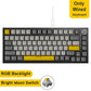 Ajazz AK820/AK820Pro Gaming Mechanical Keyboard Bluetooth 5.1/Wireless/C-Wired Customized Keyboard with Knob Hot Swapping Gasket