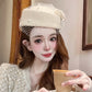 Elegant British Wool Fascinator Hat with Bow & Veil – Women’s Vintage Pillbox Hat for Weddings, Photography & Formal Events