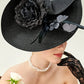 Elegant Butterfly & Floral Fascinator Hat – Women’s Tea Party, Kentucky Derby, Church Pillbox Headpiece with Headband