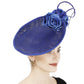 Gorgeous Formal Wedding Fedora Hat – Women’s Big Derby Flower Fascinator, Handmade Fashion Millinery Headpiece for Special Occasions