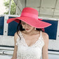Women’s Wide Brim Straw Sun Hat – Foldable Beach Hat for Summer Holidays, Travel & UV Protection