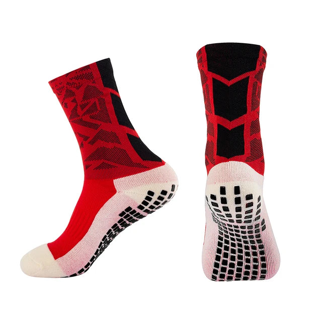 1 Pair Anti-Slip Football Socks Men High Quality Breathable Thickened Sports Socks Running Cycling Hiking Women Soccer Socks