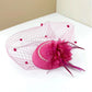 Women’s Retro French Top Hat – Elegant Mesh Fascinator Headdress for Evening Parties, Weddings & Social Events