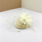 Women’s Retro French Top Hat – Elegant Mesh Fascinator Headdress for Evening Parties, Weddings & Social Events
