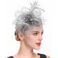 Bridal Feather Headband – Elegant Wedding Hair Clip & Bridesmaid Headpiece for Bride, Cocktail Parties & Special Occasions