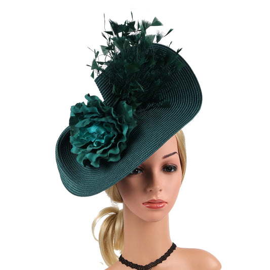 Elegant Butterfly & Floral Fascinator Hat – Women’s Tea Party, Kentucky Derby, Church Pillbox Headpiece with Headband