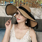 Women’s Wide Brim Straw Sun Hat – Foldable Beach Hat for Summer Holidays, Travel & UV Protection