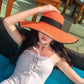 Women’s Wide Brim Straw Sun Hat – Foldable Beach Hat for Summer Holidays, Travel & UV Protection