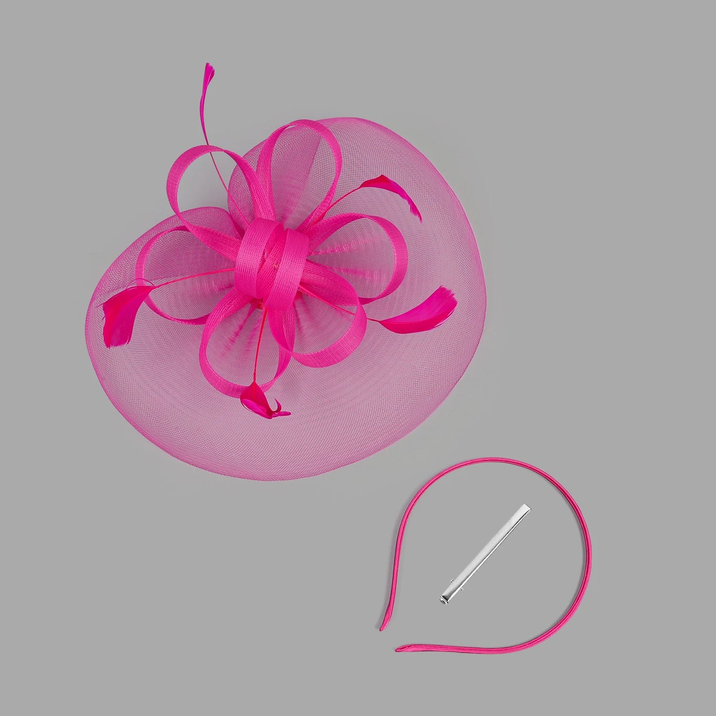 Elegant Flower Bow Fascinator Headband – Women’s Bridal, Prom, Wedding & Photo Shoot Hair Accessories