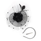 Elegant Multicolour Flower Feather Fascinator – Women’s Tea Party, Derby, Wedding & Cocktail Mesh Headpiece with Clip & Headband