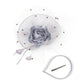Elegant Multicolour Flower Feather Fascinator – Women’s Tea Party, Derby, Wedding & Cocktail Mesh Headpiece with Clip & Headband