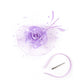 Elegant Multicolour Flower Feather Fascinator – Women’s Tea Party, Derby, Wedding & Cocktail Mesh Headpiece with Clip & Headband