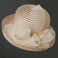 Women’s Rolled Edge Mesh Sun Hat – Fabric Flower Decoration, Breathable Sunshade Sports & Leisure Cap