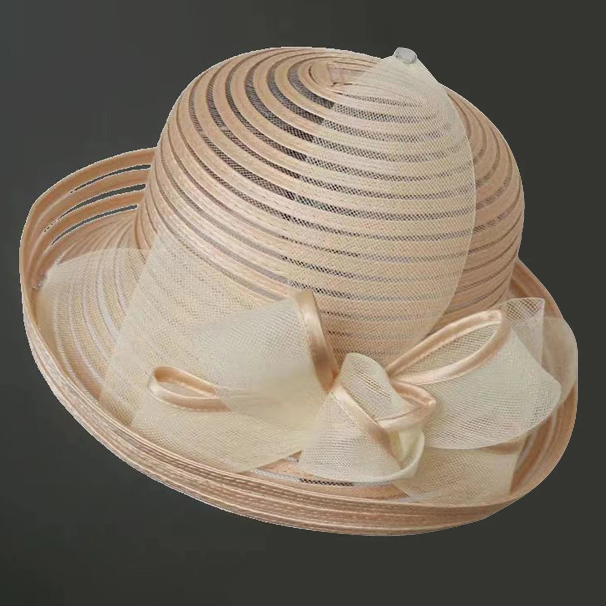 Women’s Rolled Edge Mesh Sun Hat – Fabric Flower Decoration, Breathable Sunshade Sports & Leisure Cap