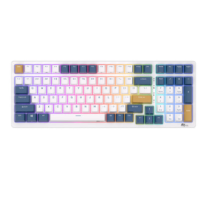 RK Royal Kludge RK98 Spanish Wireless Mechanical Keyboard Tri-mode 2.4G/Bluetooth/USB Wired RGB Hot-swappable Gamer Keyboards