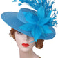 Elegant Flower Fascinator Hat with Feathers – Women’s Pillbox Headband for Weddings, Kentucky Derby & Special Events