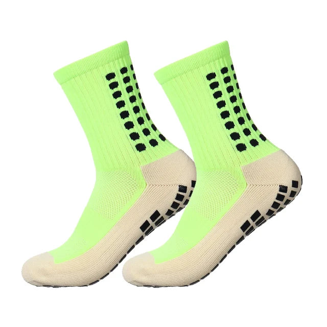 1 Pair Anti-Slip Football Socks Men High Quality Breathable Thickened Sports Socks Running Cycling Hiking Women Soccer Socks