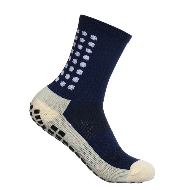 1 Pair Anti-Slip Football Socks Men High Quality Breathable Thickened Sports Socks Running Cycling Hiking Women Soccer Socks