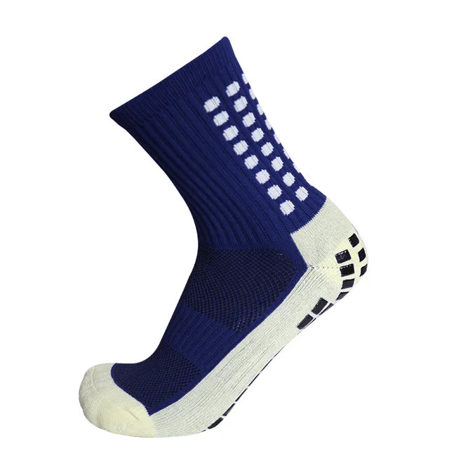1 Pair Anti-Slip Football Socks Men High Quality Breathable Thickened Sports Socks Running Cycling Hiking Women Soccer Socks