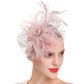 Bridal Feather Headband – Elegant Wedding Hair Clip & Bridesmaid Headpiece for Bride, Cocktail Parties & Special Occasions