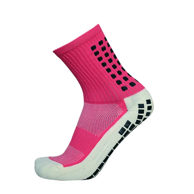 1 Pair Anti-Slip Football Socks Men High Quality Breathable Thickened Sports Socks Running Cycling Hiking Women Soccer Socks