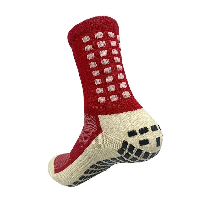 1 Pair Anti-Slip Football Socks Men High Quality Breathable Thickened Sports Socks Running Cycling Hiking Women Soccer Socks