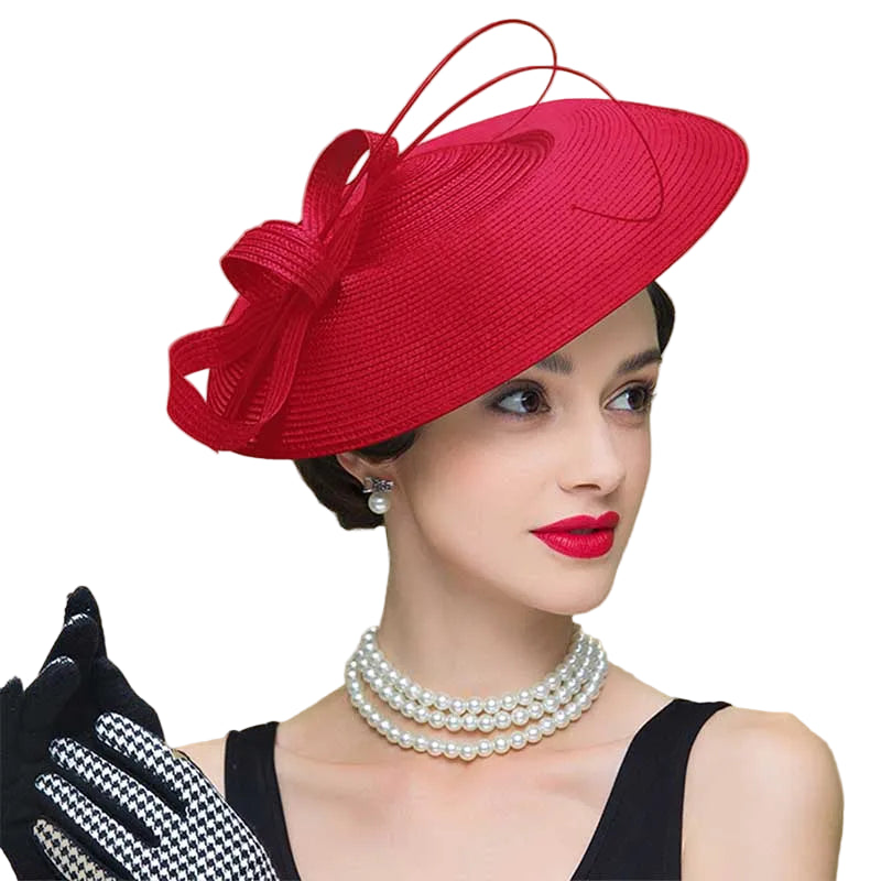 FS Fascinators Pillbox Hat for Women – Elegant Black & White Church Fedora, Wedding Kentucky Derby Dress Hat