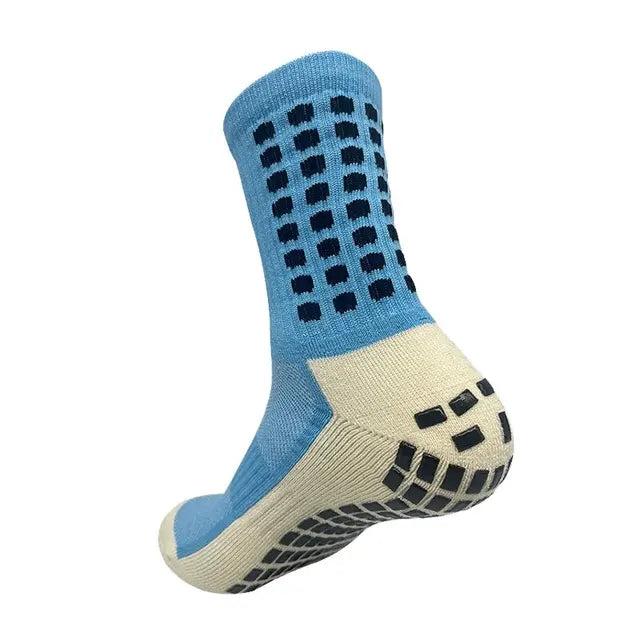 1 Pair Anti-Slip Football Socks Men High Quality Breathable Thickened Sports Socks Running Cycling Hiking Women Soccer Socks