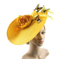 Braided Butterfly & Flower Fascinator Hat – Elegant Kentucky Derby, Jockey Club, Church, Cocktail & Tea Party Headpiece
