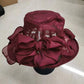 New Summer Organza Church Derby Hat – Women’s Fascinator Bow Cap for Tea Party & Wedding