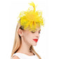 Bridal Feather Headband – Elegant Wedding Hair Clip & Bridesmaid Headpiece for Bride, Cocktail Parties & Special Occasions