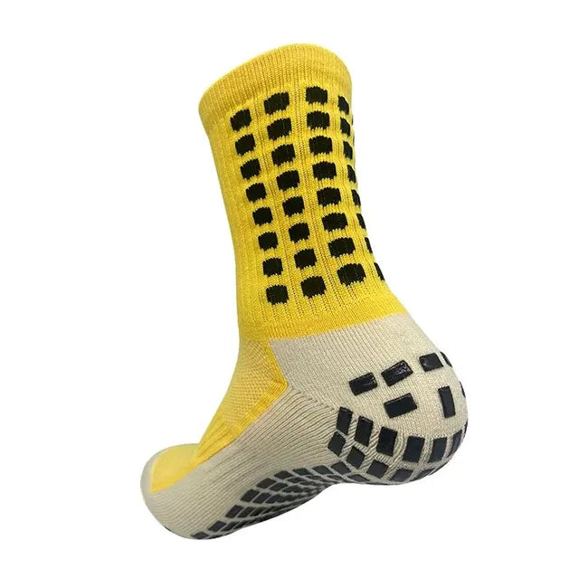 1 Pair Anti-Slip Football Socks Men High Quality Breathable Thickened Sports Socks Running Cycling Hiking Women Soccer Socks