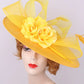 Women’s Large Flower Fascinator Hat – Elegant Church & Kentucky Derby Millinery for Weddings and Formal Events