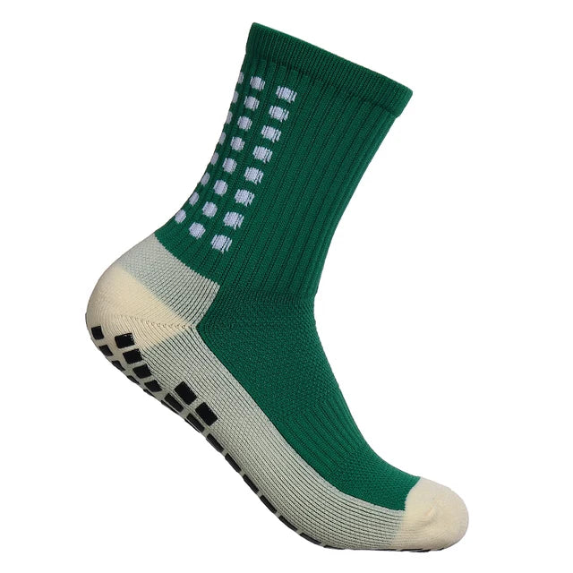 1 Pair Anti-Slip Football Socks Men High Quality Breathable Thickened Sports Socks Running Cycling Hiking Women Soccer Socks