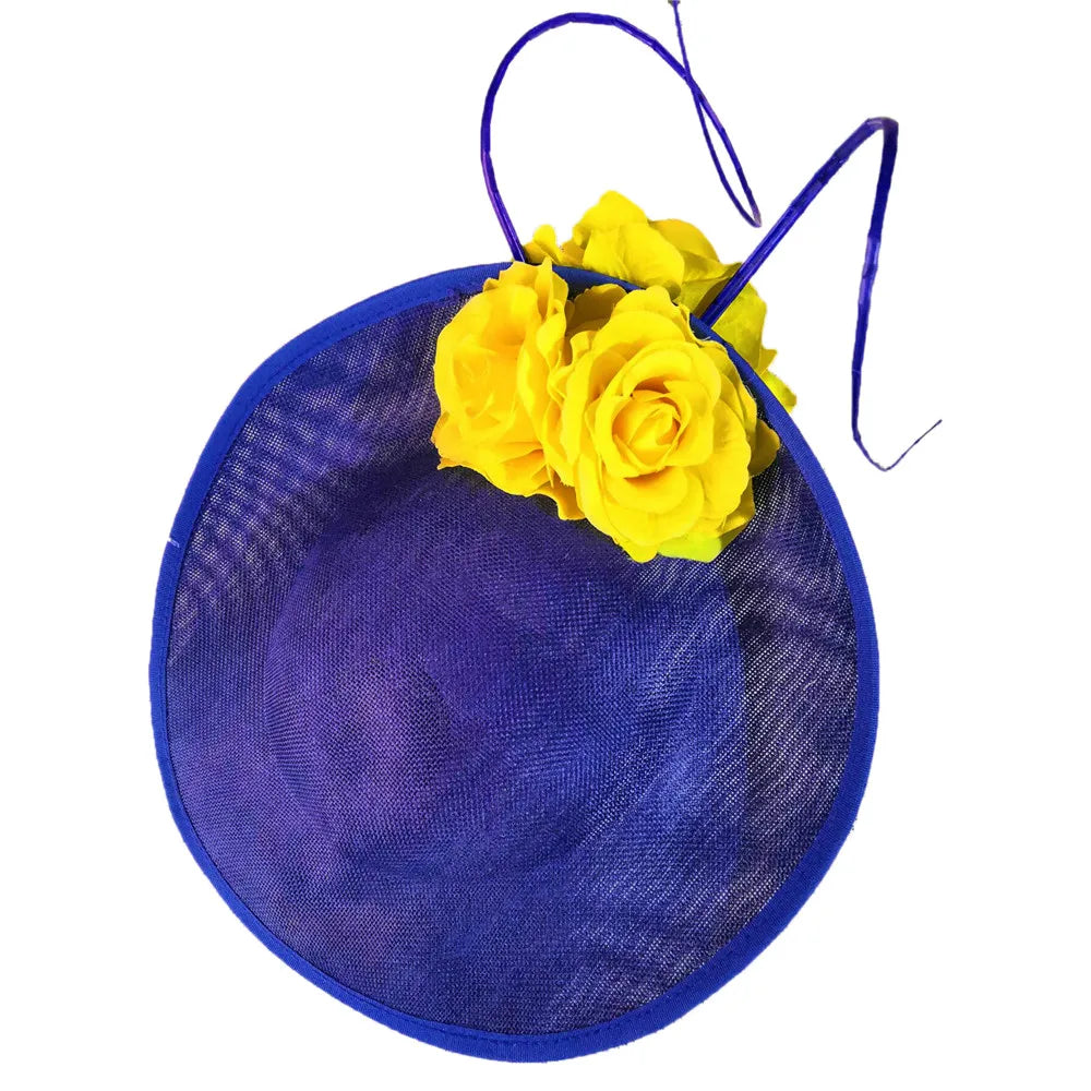 Gorgeous Formal Wedding Fedora Hat – Women’s Big Derby Flower Fascinator, Handmade Fashion Millinery Headpiece for Special Occasions