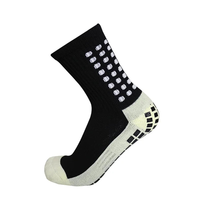 1 Pair Anti-Slip Football Socks Men High Quality Breathable Thickened Sports Socks Running Cycling Hiking Women Soccer Socks