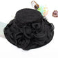 New Summer Organza Church Derby Hat – Women’s Fascinator Bow Cap for Tea Party & Wedding