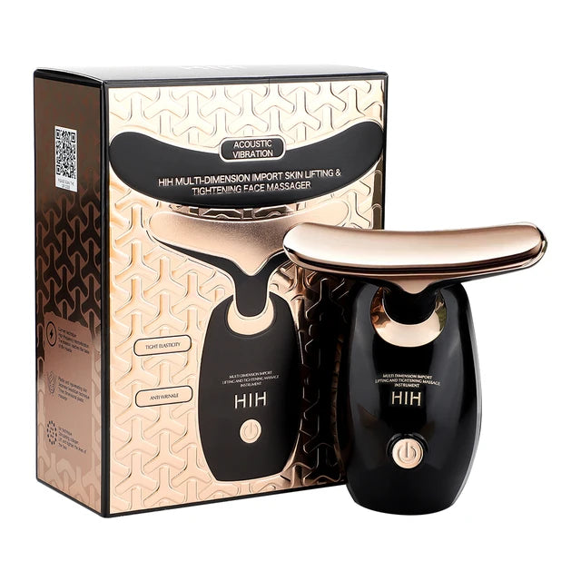 Skin Rejuvenating Multifunctional, Neck, Face Lifting, And Tightening Anti Aging Facial Sonic Vibration, Heating, Massager, Beauty Device, Perfect Gift