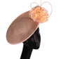 Gorgeous Formal Wedding Fedora Hat – Women’s Big Derby Flower Fascinator, Handmade Fashion Millinery Headpiece for Special Occasions