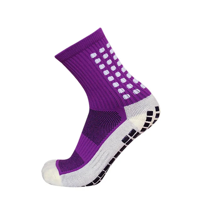 1 Pair Anti-Slip Football Socks Men High Quality Breathable Thickened Sports Socks Running Cycling Hiking Women Soccer Socks
