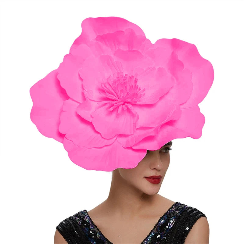 Women’s Large Flower Bow Fascinator Headband – Bridal, Prom, Wedding & Photo Shoot Hair Accessories