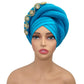 Diamonds Nigeria Raw Silk Autogele Headtie