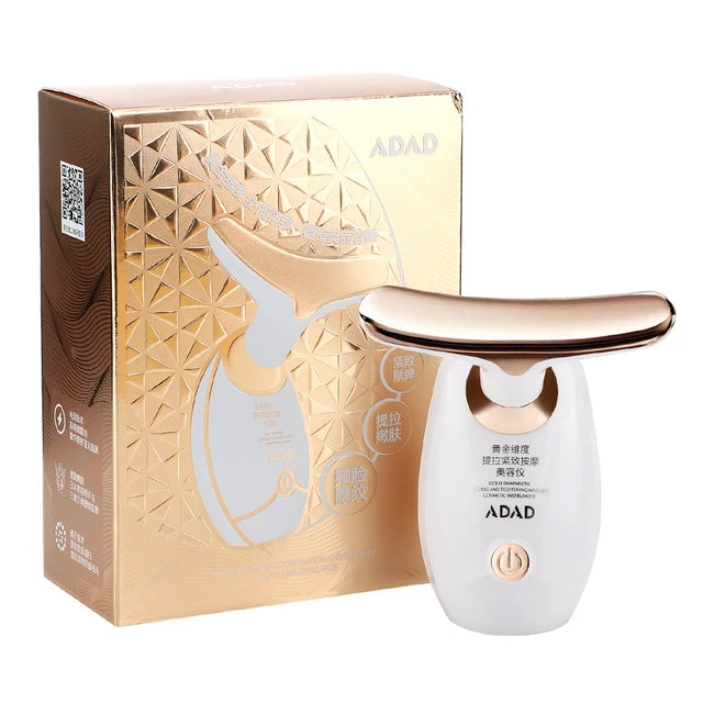 Skin Rejuvenating Multifunctional, Neck, Face Lifting, And Tightening Anti Aging Facial Sonic Vibration, Heating, Massager, Beauty Device, Perfect Gift
