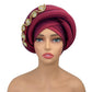 Diamonds Nigeria Raw Silk Autogele Headtie