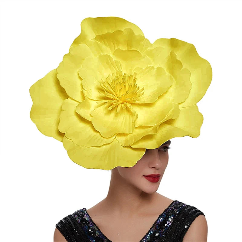 Women’s Large Flower Bow Fascinator Headband – Bridal, Prom, Wedding & Photo Shoot Hair Accessories