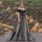 Modern Aline Long Wedding Tulle Appliqued I Custom Made - Wedding Dress