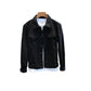 Turn Down Collar Velo Jacket