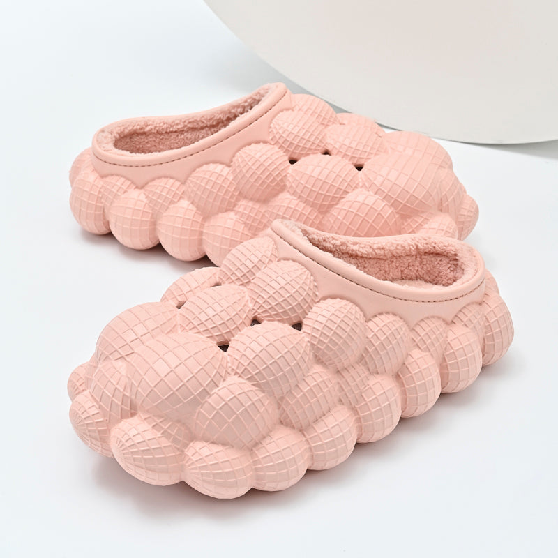 Furry Bubble Slides for Men /Women With Charms