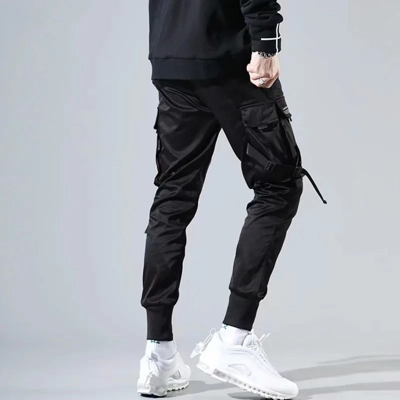 Cargo Pants Streetwear Hip Hop Casual Pockets Track Pants for Men